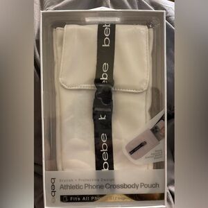 Bebe White Phone Crossbody Case